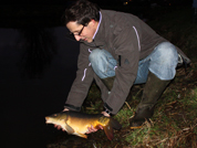 Adding 77 French carps in Januari 2012